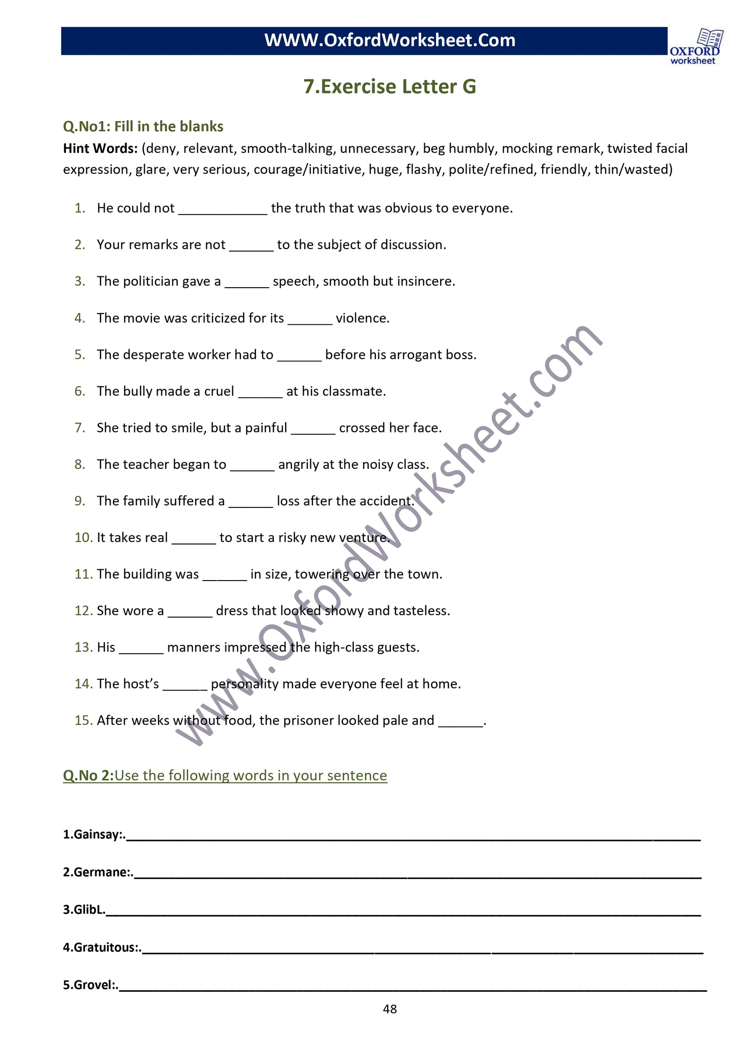 Vocabulary builder