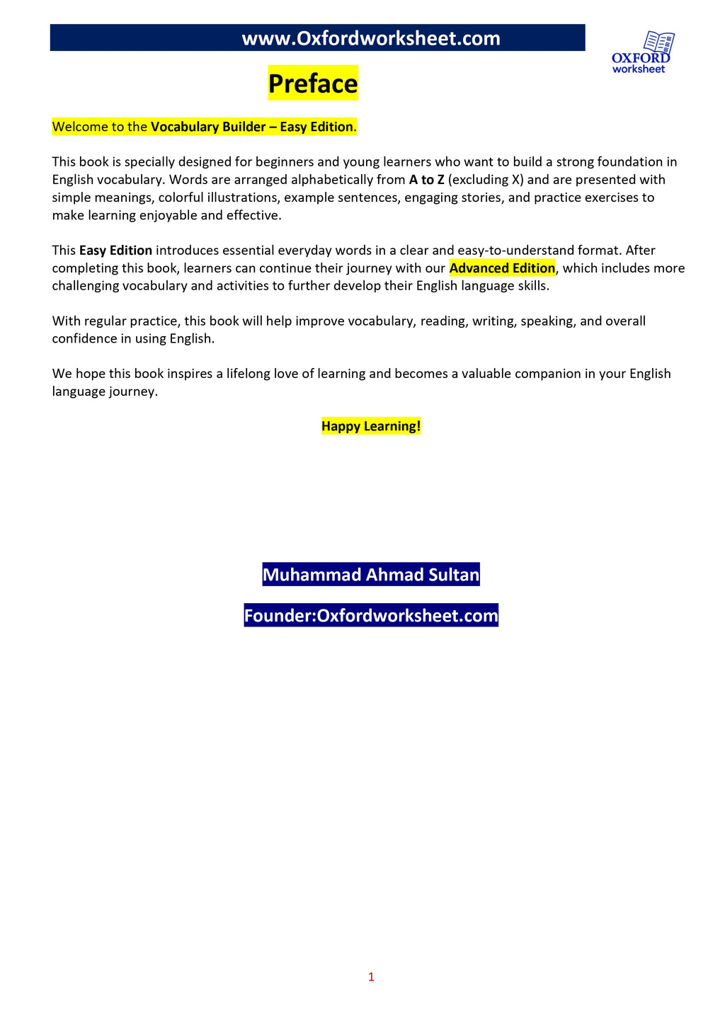 Vocabulary builder (Medium)